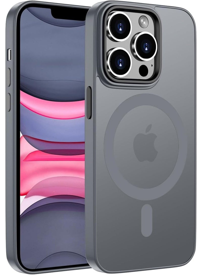 ACLIX Matte Magnetic Case for iPhone 11 Pro [Shockproof & Slim] Matte Hard Back Cover with high-Grade Protection | Natural titanium - Image 1